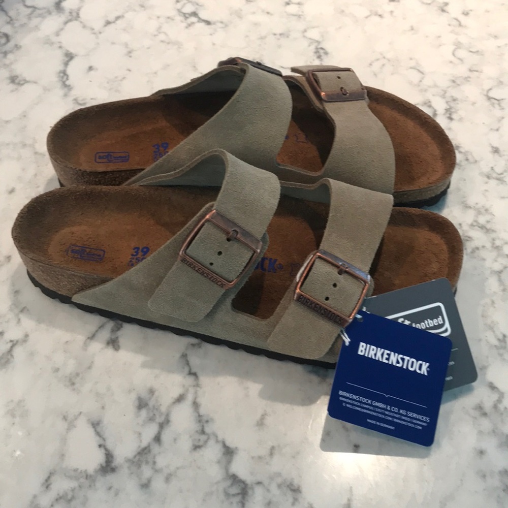 Birkenstock Arizona Suede with Soft Footbed